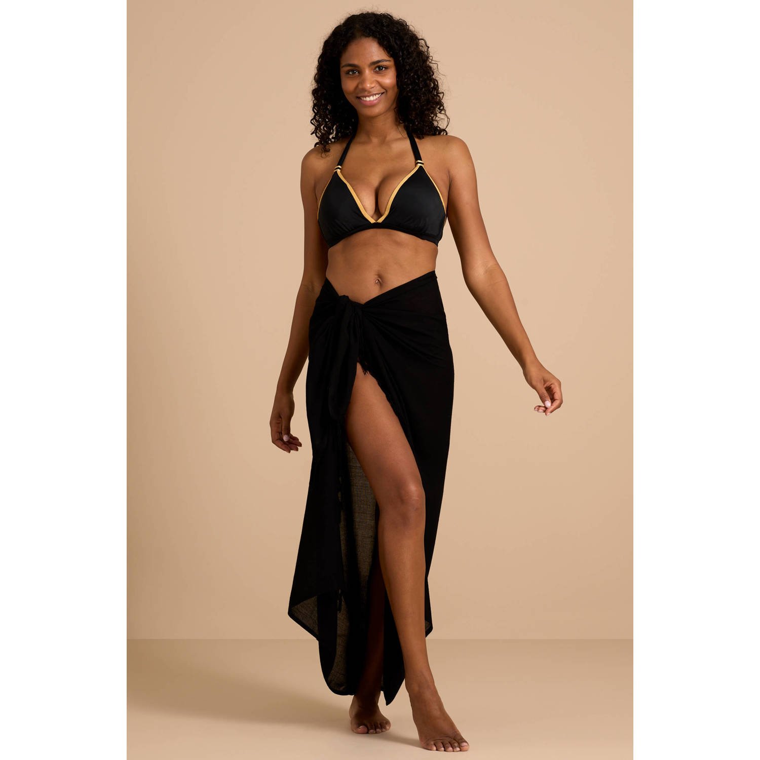 BEACHWAVE pareo zwart