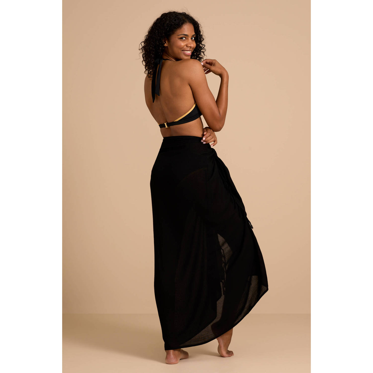 BEACHWAVE pareo zwart