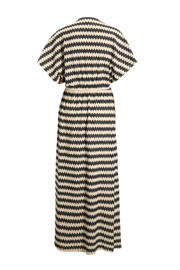 thumbnail: BEACHWAVE crochet kaftan zwart/ecru