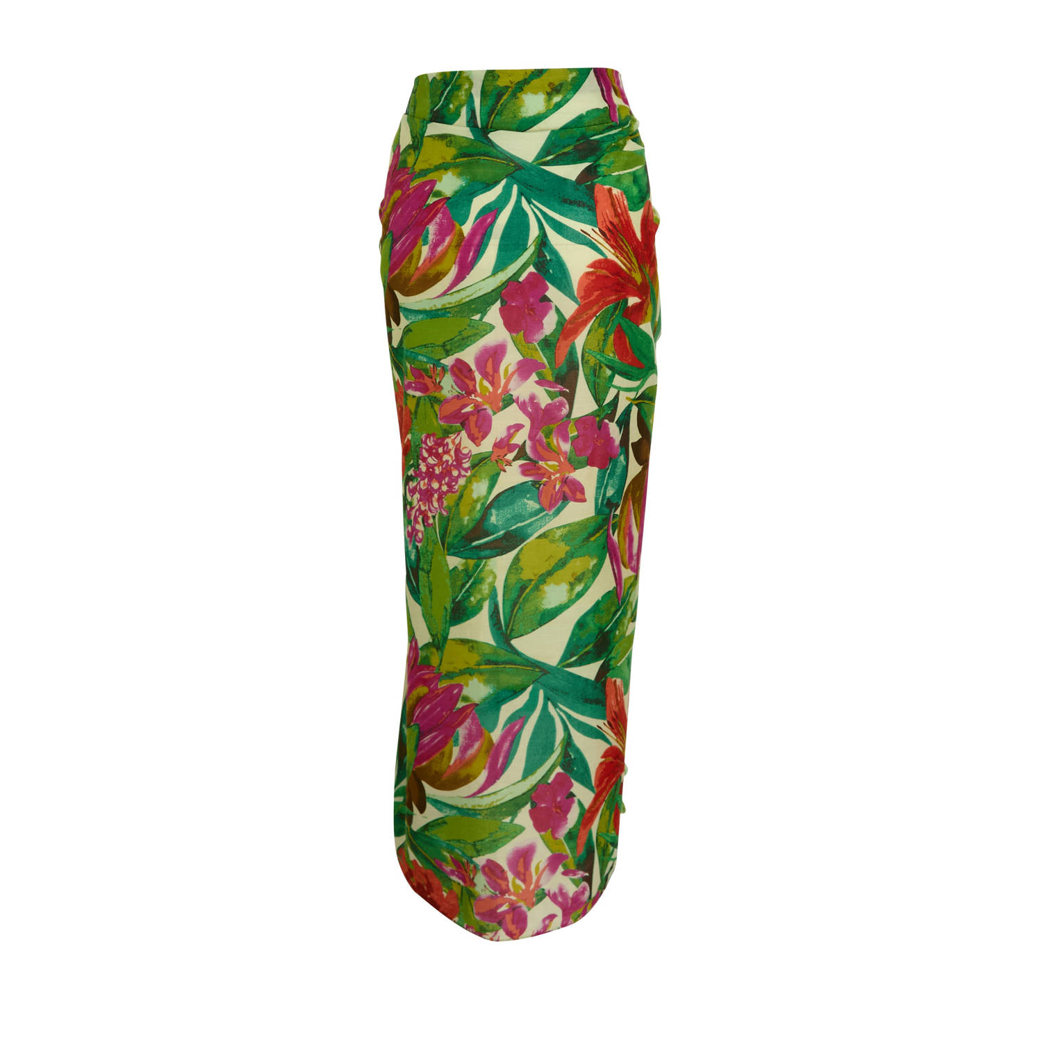 BEACHWAVE pareo groen roze