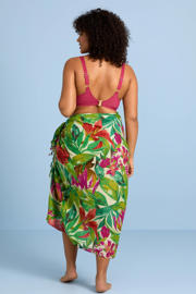 thumbnail: BEACHWAVE pareo groen/roze