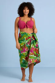 thumbnail: BEACHWAVE pareo groen/roze