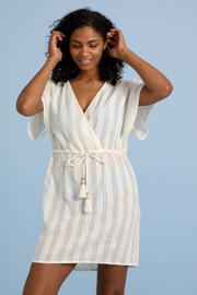 thumbnail: BEACHWAVE strandtuniek met lurex ecru