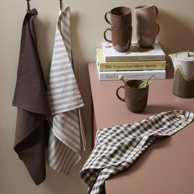 theedoek bruin (70x50 cm) (set van 3)