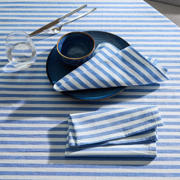 thumbnail: NOUS Living tafelkleed gestreept blauw (150x250 cm)