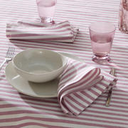 thumbnail: NOUS Living tafelkleed gestreept roze (150x250 cm)