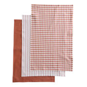 thumbnail: NOUS Living theedoek terra (70x50 cm) (set van 3)