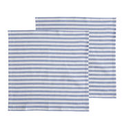 thumbnail: NOUS Living servet gestreept blauw (45x45 cm) (set van 2)