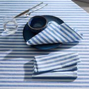 thumbnail: NOUS Living servet gestreept blauw (45x45 cm) (set van 2)