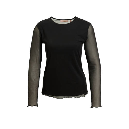 Ruby mesh top zwart afbeelding