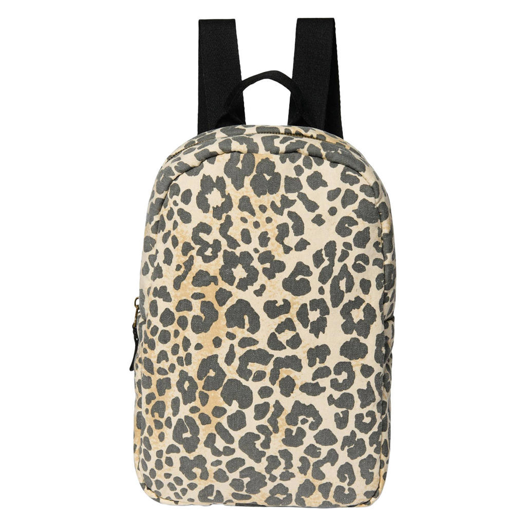 Studio Noos Leopard Soft Cotton Mini Backpack