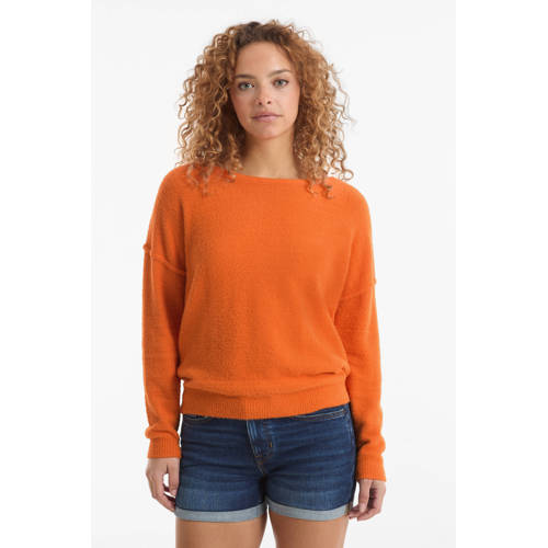 Anytime gebreide trui oranje afbeelding