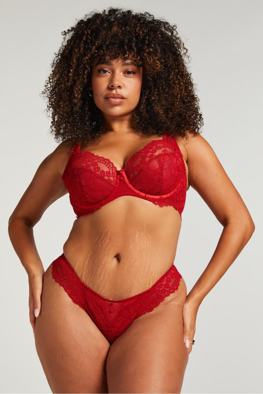 Hunkemöller string Daisy rood