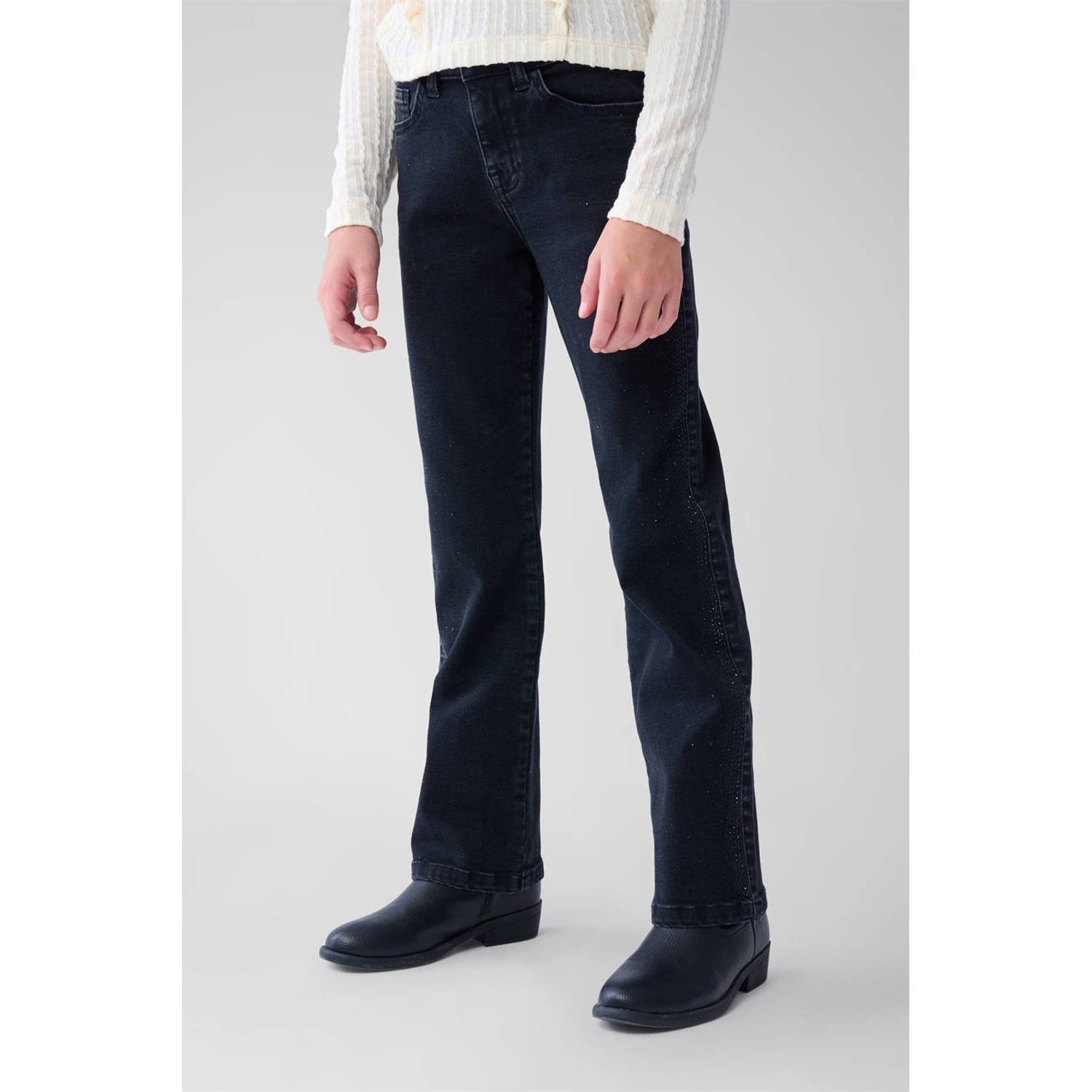 Shoeby straight leg jeans black denim