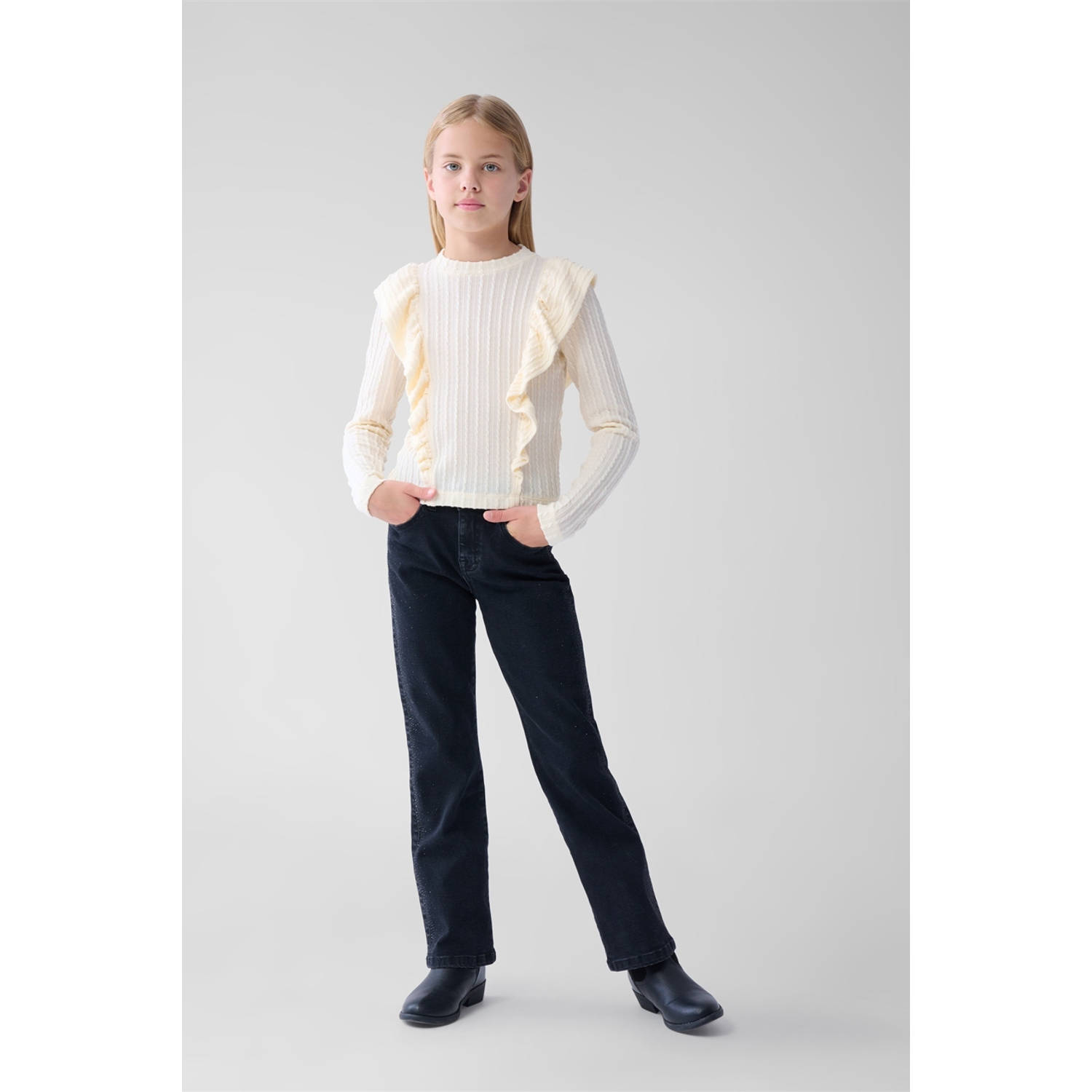 Shoeby straight leg jeans black denim