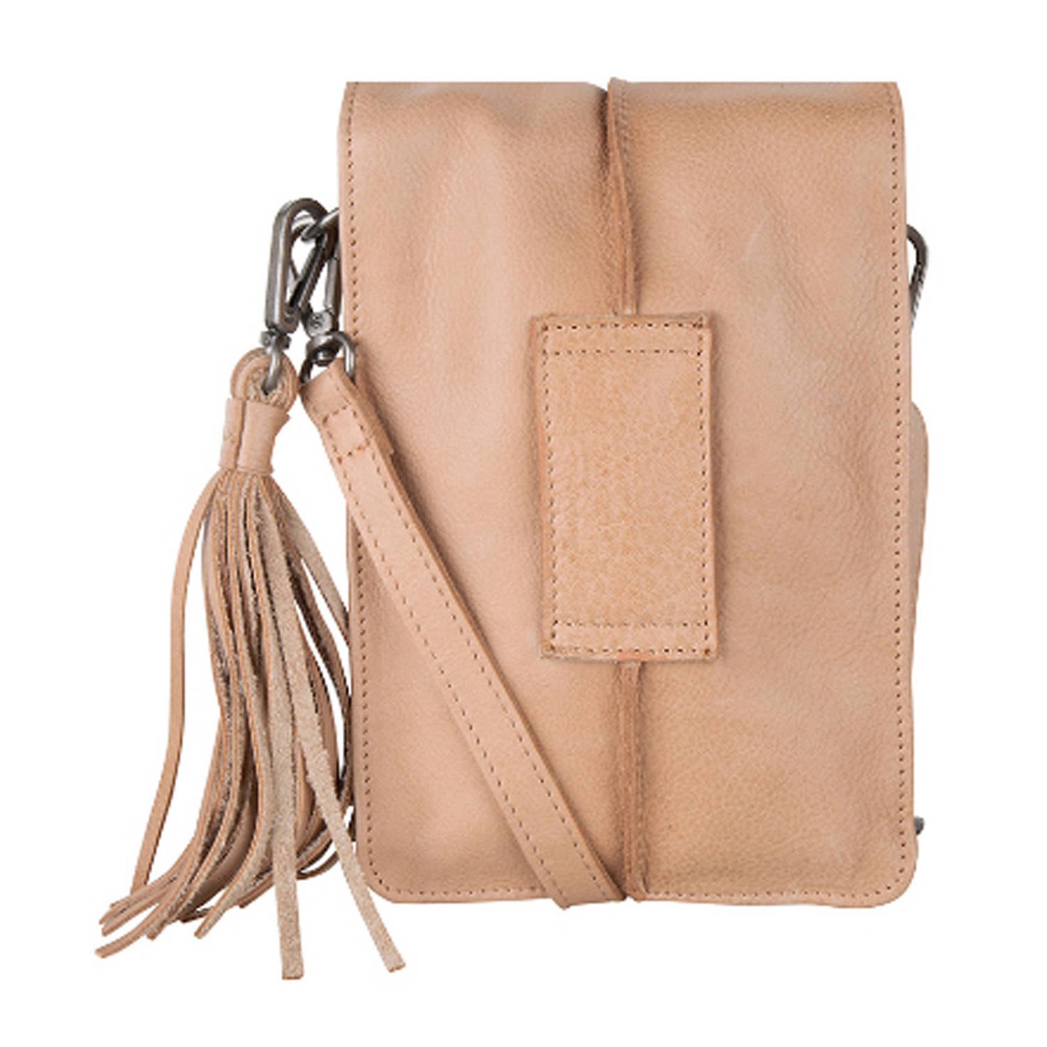 Chabo Bags leren crossbody tas Mover zand