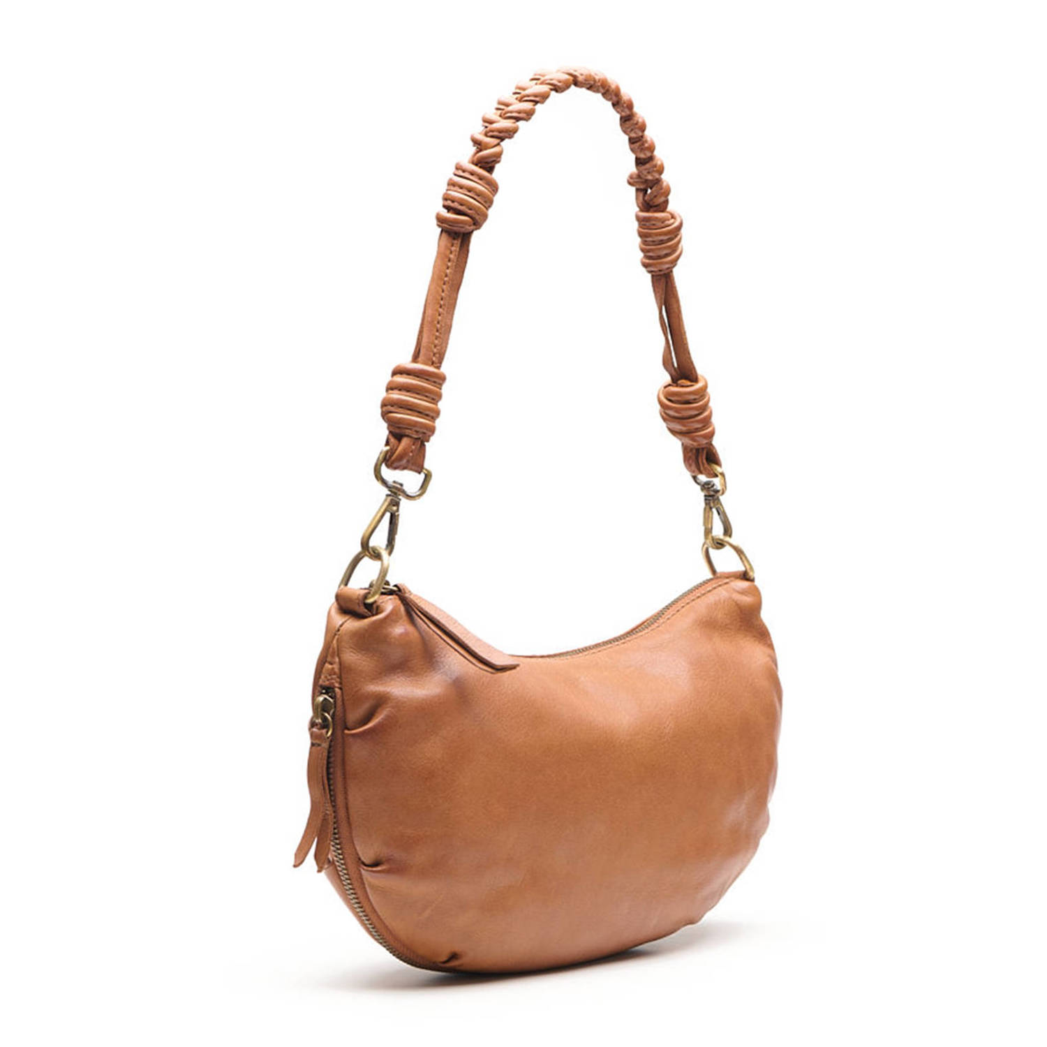 Chabo Bags leren crossbody tas Beau cognac