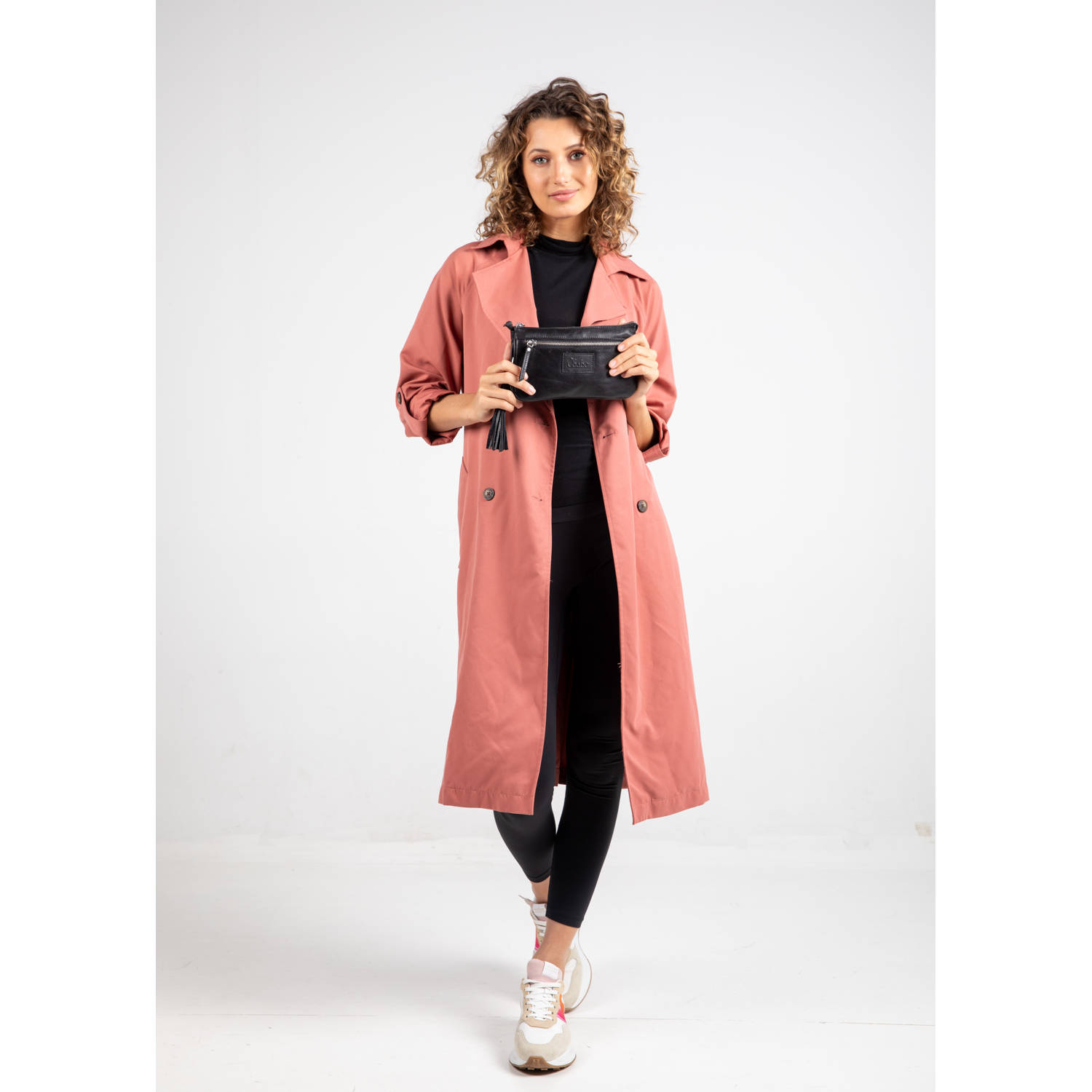 Chabo Bags leren crossbody tas Billy zwart