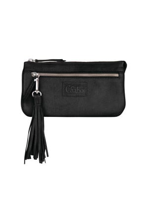 leren crossbody tas Billy zwart