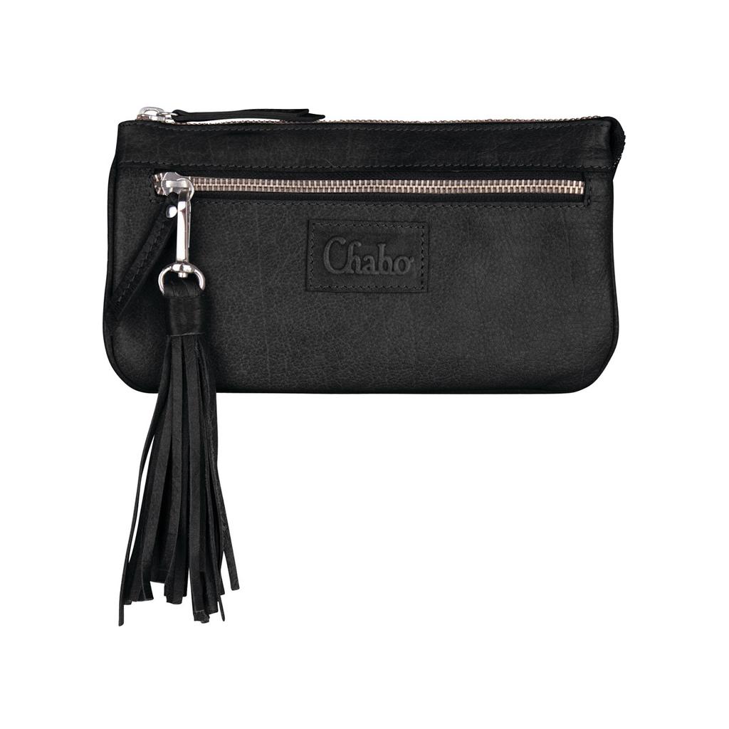 Chabo Bags leren crossbody tas Billy zwart