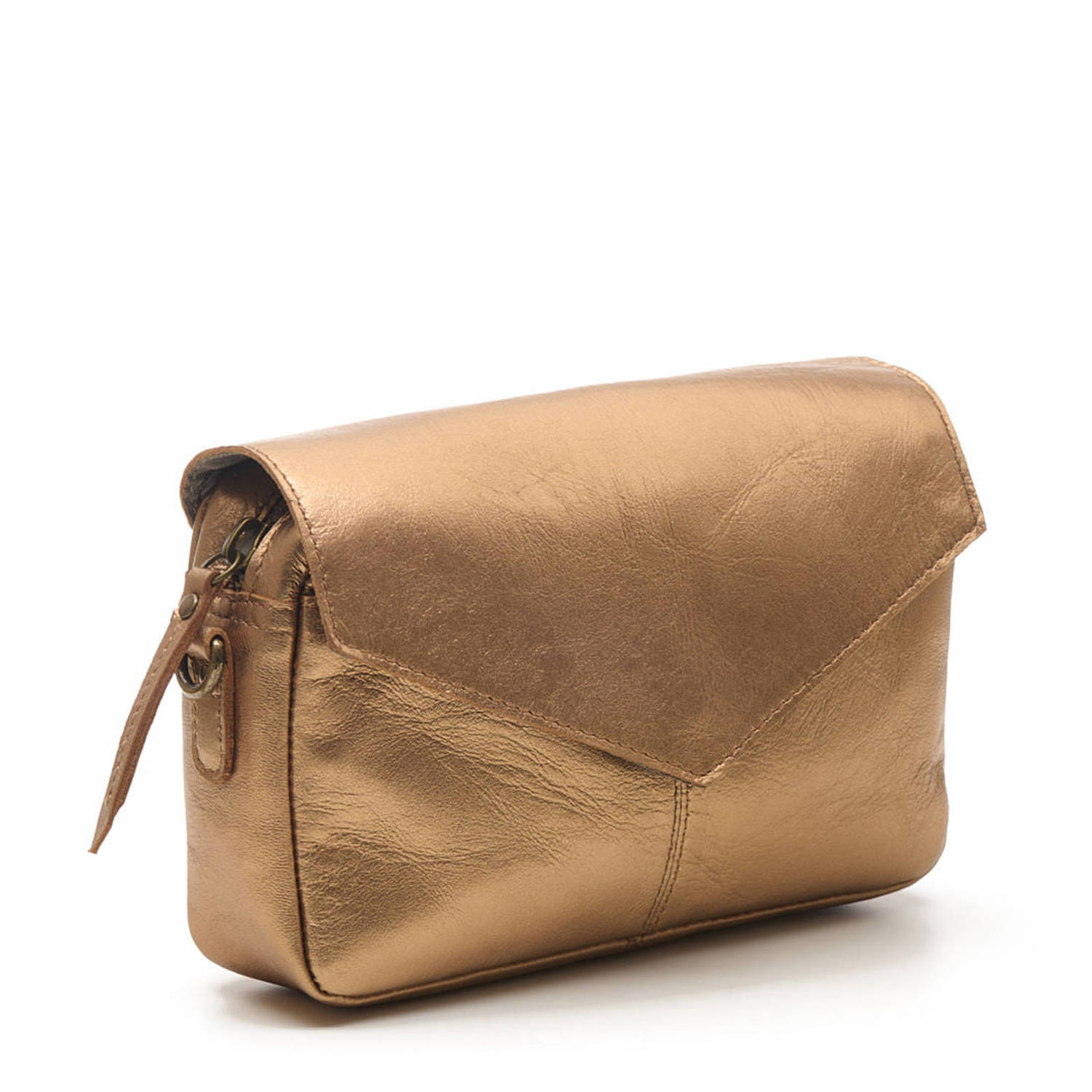 Chabo Bags leren crossbody tas Rio Romy koper