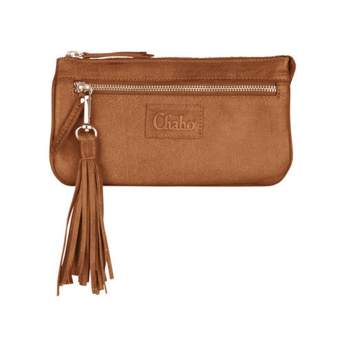 Chabo Bags leren crossbody tas Billy camel afbeelding