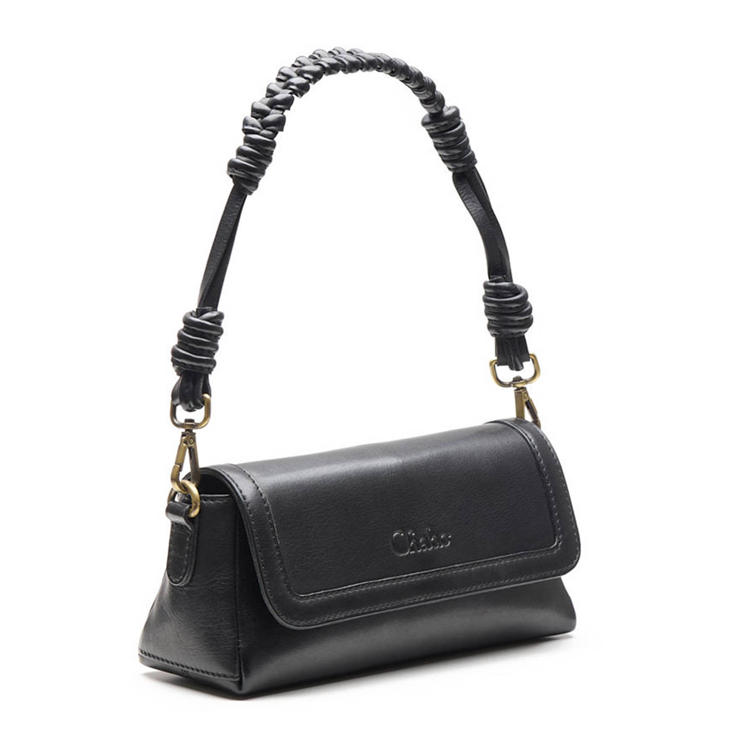 Chabo Bags leren crossbody tas Beau zwart