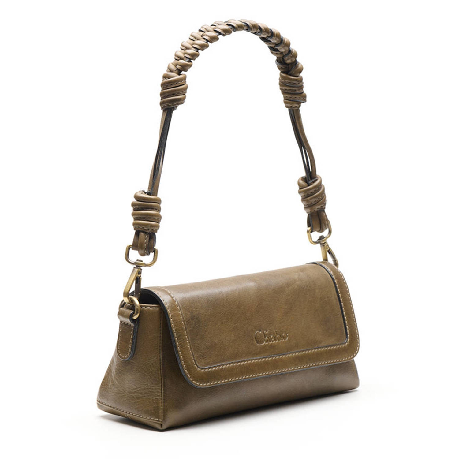 Chabo Bags leren crossbody tas Beau groen