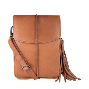 leren crossbody tas Mover camel