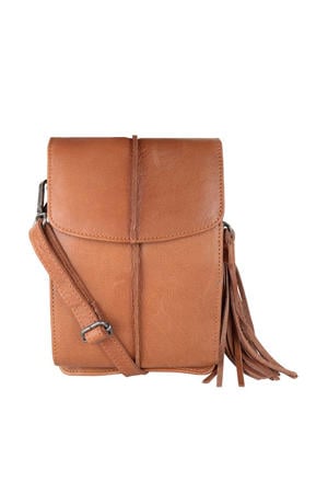leren crossbody tas Mover camel