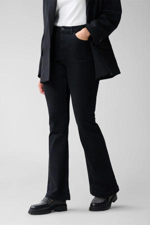flared jeans black denim