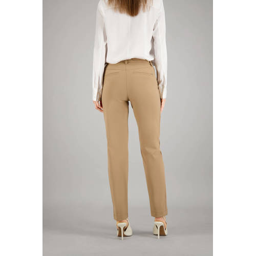 gardeur slim fit broek beige afbeelding