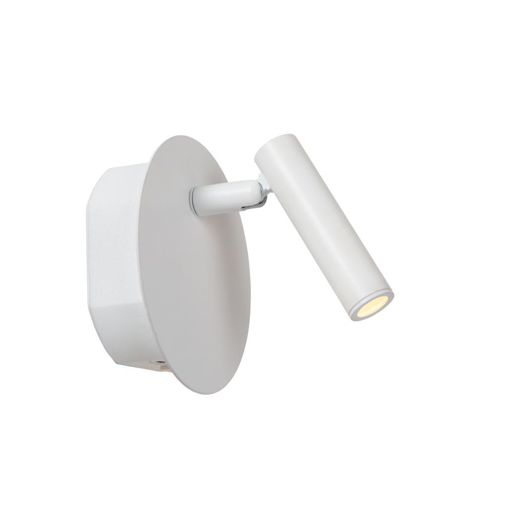 Lucide JOLIJN - Oplaadbare Bedlamp / Wandlamp - Accu/Batterij - Ø 10,2 cm - LED