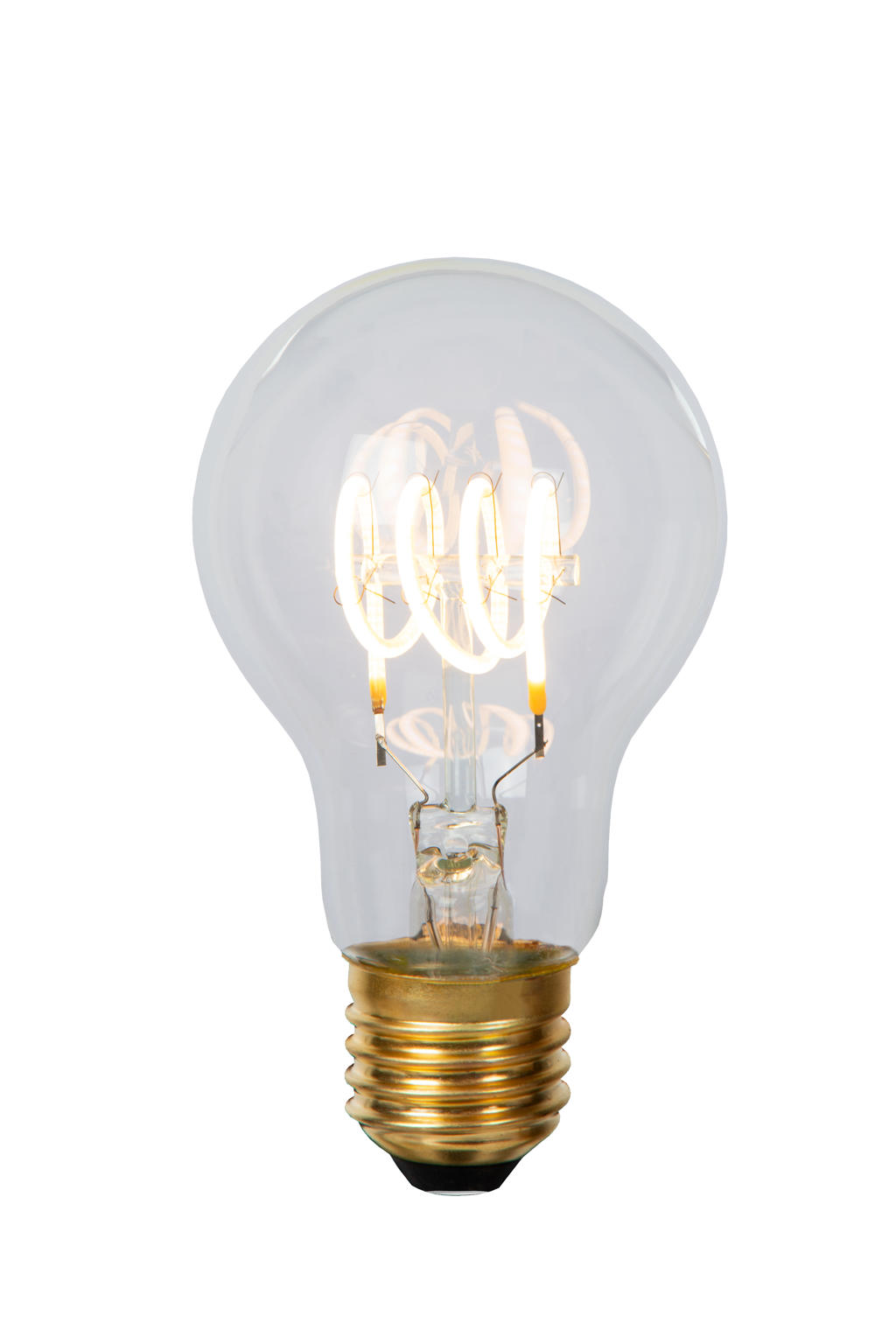 Lucide A60 - Filament lamp - Ø 6 cm - LED Dimb. - E27 - 1x4,9W 2700K - Transpar