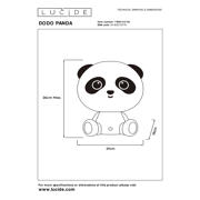 thumbnail: Lucide DODO PANDA - Tafellamp Kinderkamer - LED Dimb. - 1x3W - 3 StepDim - Zwar