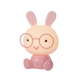 DODO RABBIT - Tafellamp Kinderkamer - LED Dimb. - 1x3W - 3 StepDim - Roz 