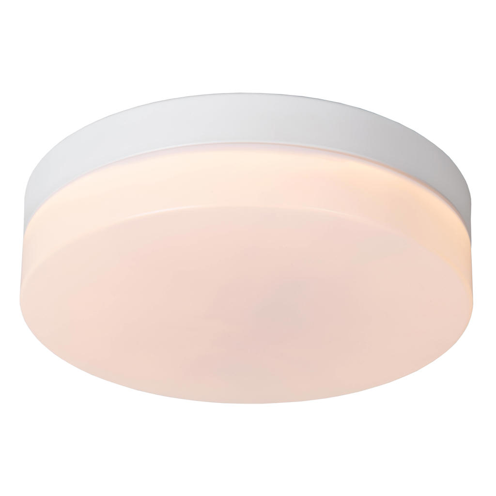 Lucide BISKIT - Plafonnière Badkamer - Ø 23 cm - LED - 1x12W 2700K - IP44 - Bew
