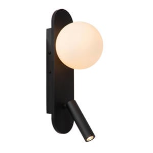 KELLY - Bedlamp / Wandlamp - LED - 1x3,5W 3000K - Zwart