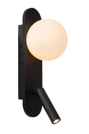 KELLY - Bedlamp / Wandlamp - LED - 1x3,5W 3000K - Zwart