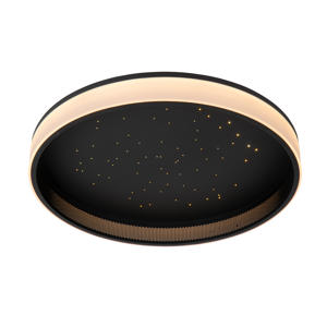 ESTREJA - Plafonnière - Ø 40 cm - LED Dimb. - 2500K/3000K - Zwart  