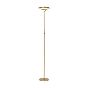 CELESTE - Vloerlamp - Ø 28 cm - LED Dimb. - 1x21W 2700K - Mat Goud / Mes