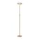 Lucide CELESTE - Vloerlamp - Ø 28 cm - LED Dimb. - 1x21W 2700K - Mat Goud / Mes