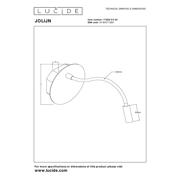 thumbnail: Lucide JOLIJN - Oplaadbare Bedlamp / Wandlamp - Accu/Batterij - Ø 11 cm - LED -