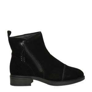 Tenley suède enkellaarzen zwart
