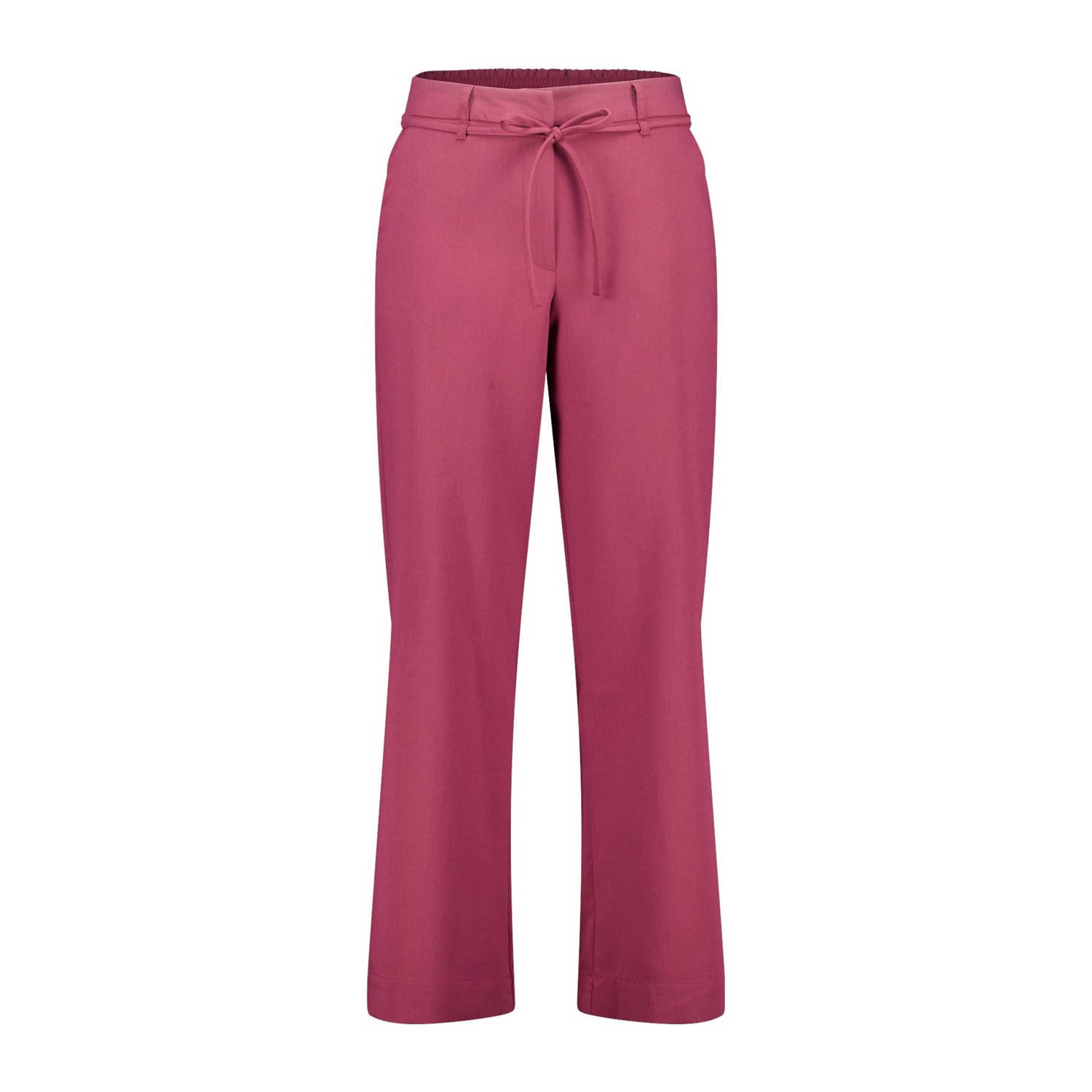 MS Mode wide leg broek donkerrood