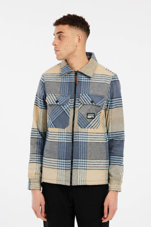 overshirt Shift beige/blauw