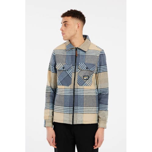 Protest overshirt Shift beige/blauw afbeelding