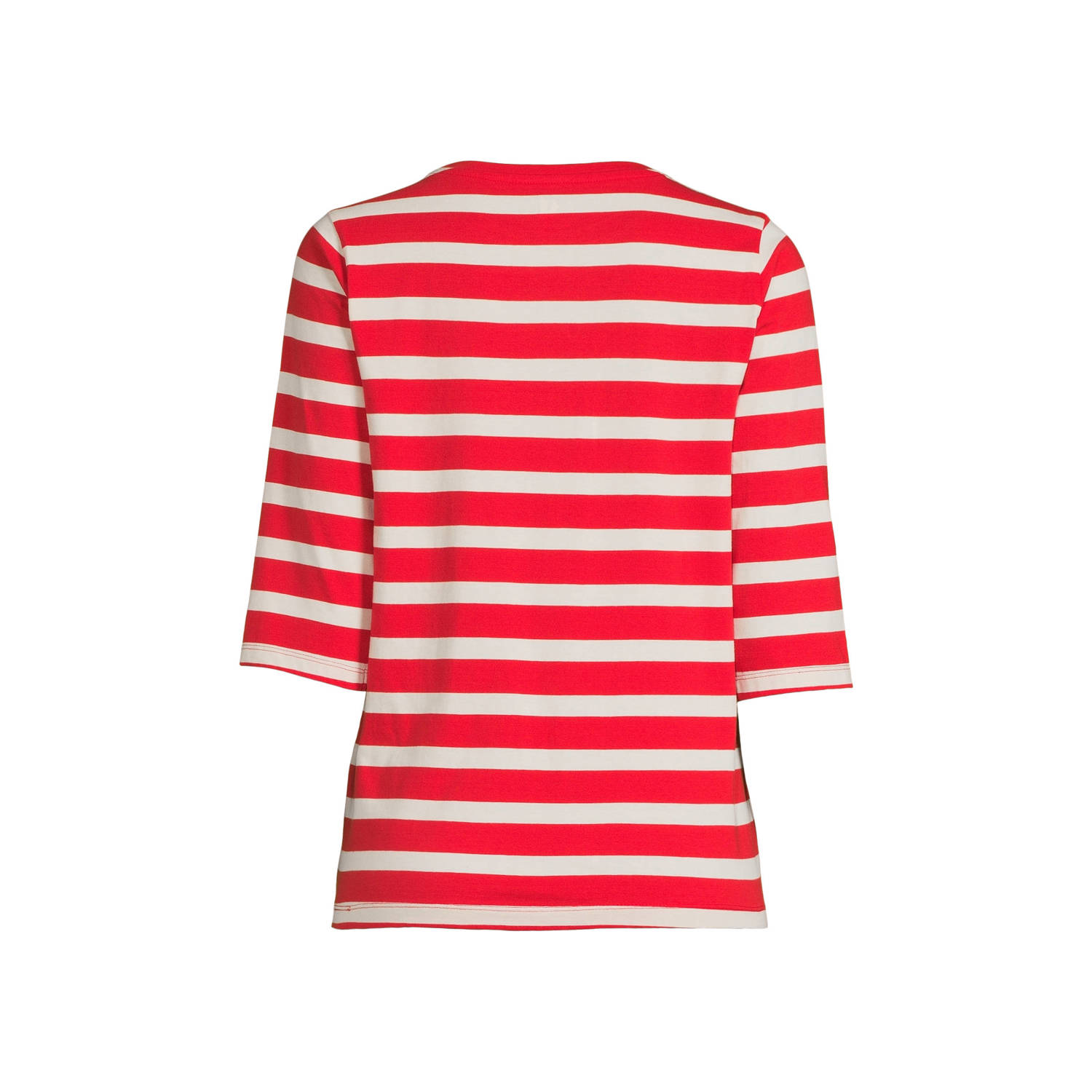anytime longsleeve T-shirt rood wit