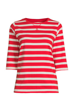longsleeve rood/witgestreepte