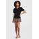 Anytime T-shirt met pofmouwen zwart